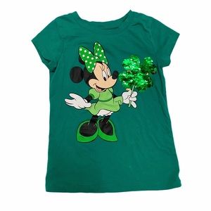 Disney Minnie Mouse St. Patty’s T-Shirt, Green 4/5